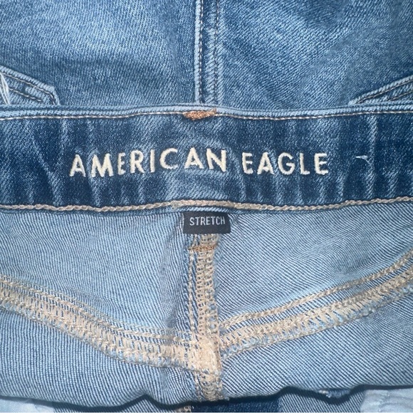 American Eagle Outfitters Distressed Blue Denim Shorts - Picture 4 of 5